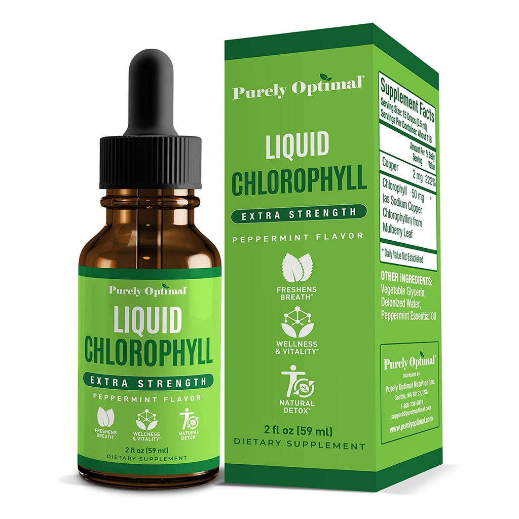 World Organic Chlorophyll, Liquid, 100 mg, with Spearmint and Glycerin - 16 fl oz